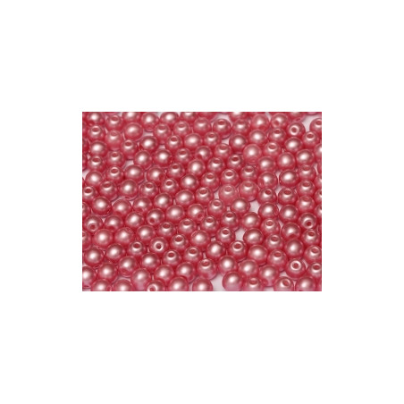 Ronde en Verre de Boheme 3mm Pastel Pink (X50)