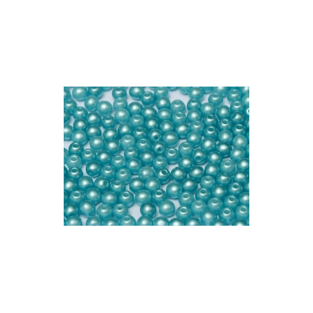 Ronde en Verre de Boheme 3mm Pastel Aqua (X50)  
