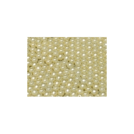 Ronde en Verre de Boheme 3mm Pastel Lt Cream (X50) 