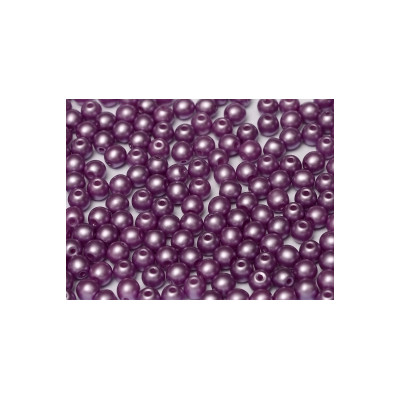 Perle en Verre de Boheme 4mm Pastel Lila (X50) 