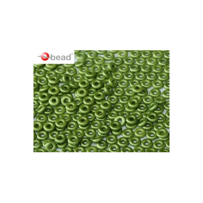 Perle en verre de Bohème O Bead® Pastel Olivine 4x2mm (X5gr) 