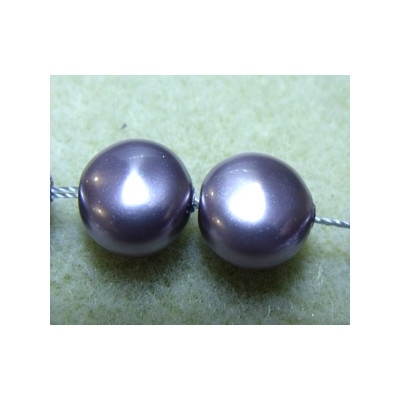 Perles nacrées SW 5860 "Coins" Mauve 10mm (x1) 