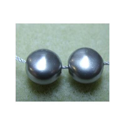 Perles nacrées SW 5860 "Coins" Light Grey 10mm (x1)