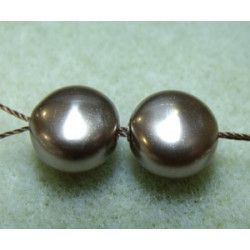 Perles nacrées SW 5860 "Coins" Bronze 10mm (x1) 