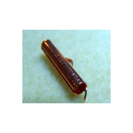 Embout Tube Cuivre Rose 20x4mm (x2)