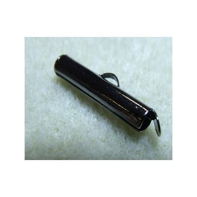 Embout Tube Hématite 20x4mm (x2) Embout Tube Hématite 20x4mm (x2)