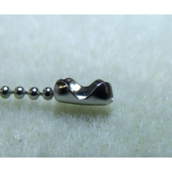 Embout Chaine Boule Vieil Argent 8x2mm (x10)