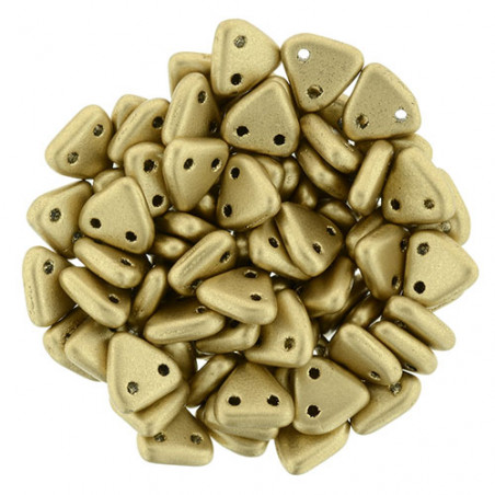 Perles Triangles 6mm Matte Metallic Flax (X5gr)