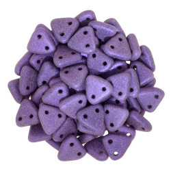 Perles Triangles 6mm Metallic Suede - Purple (X5gr) 