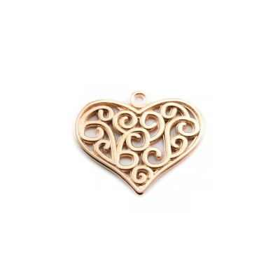 Breloque Coeur 26x22mm (x1)