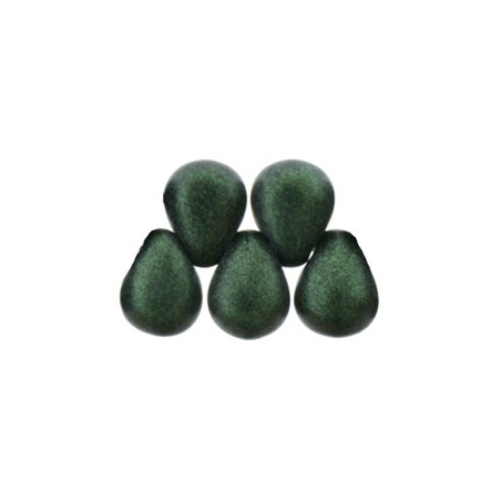 Perles Gouttes 4X6mm Chrome Emerald Green (X50)