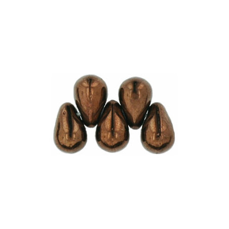 Perles Gouttes 4X6mm Dark Bronze (X50)
