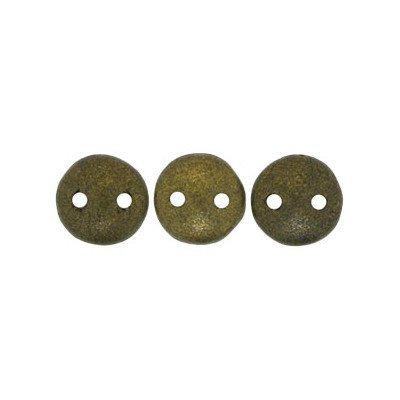 Perles Lentilles 6mm Metallic Suede Dark Green (X 50perles)