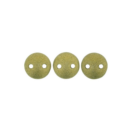 Perles Lentilles 6mm Metallic Suede Gold (X 50perles)