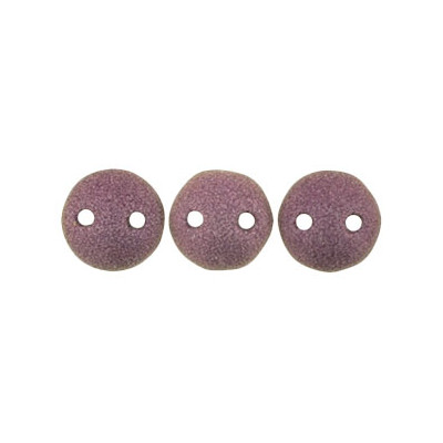 Perles Lentilles 6mm Metallic Suede Pink (x50perles)