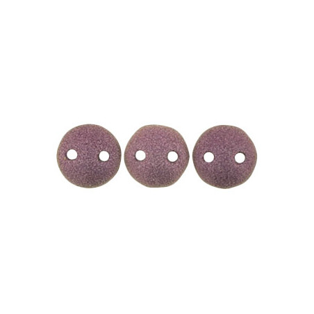 Perles Lentilles 6mm Metallic Suede Pink (x50perles)