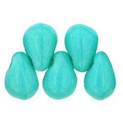 Perles Gouttes 4X6mm Turquoise (X50)