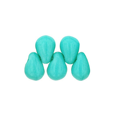 Perles Gouttes 4X6mm Turquoise (X50)