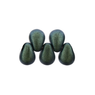 Perles Gouttes 4x6mm Polychrome Aqua Teal (X50)
