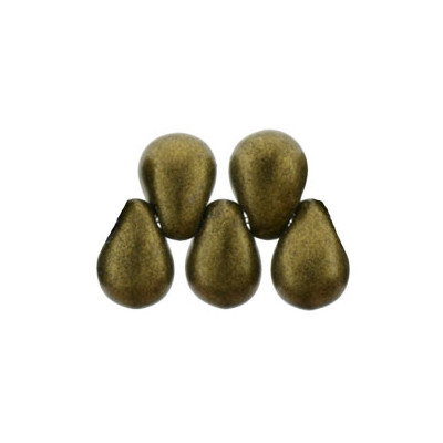Perles Gouttes 4x6mm Chrome Antique Gold (X50)