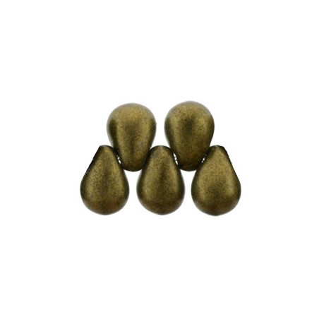 Perles Gouttes 4x6mm Chrome Antique Gold (X50)