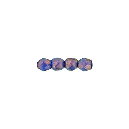 Facettes de Bohême 4mm Halo Ultramarine (x50)
