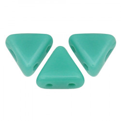 Perles khéops® par Puca® Opaque Green Turquoise 6x3mm (X5gr) 