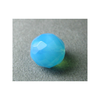 Facettes en verre de Bohême 14mm Aquamarine Opal (x1)