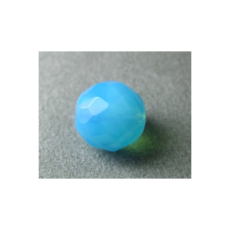Facettes en verre de Bohême 14mm Aquamarine Opal (x1)