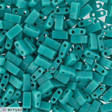 TLH0412 Tila 1/2 Cut Opaque Turquoise Green (X5gr) 