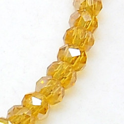 Perles Rondes Aplaties en Cristal de Chine 2.5x2mm Topaz Iris (x1fil)