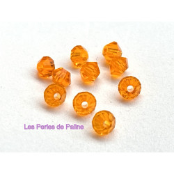 Toupies 3mm Tangerine - réf.5328 Xilion (x20) 