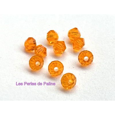 Toupies 3mm Tangerine - réf.5328 Xilion (x20) Toupies 3mm Tangerine - réf.5328 Xilion (x20)