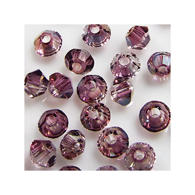 Toupies 3mm Crystal Lilac Shadow - réf. 5328 Xilion (x20) 