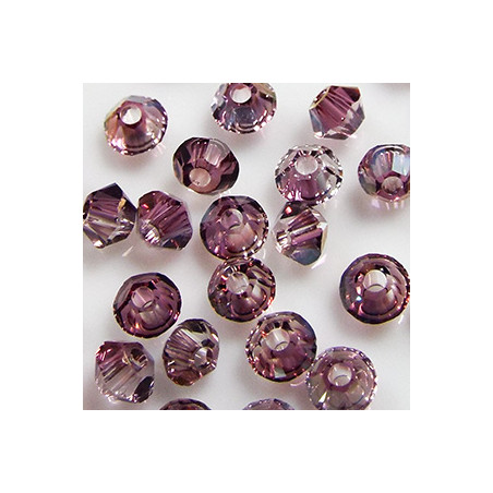 Toupies 3mm Crystal Lilac Shadow - réf. 5328 Xilion (x20) 