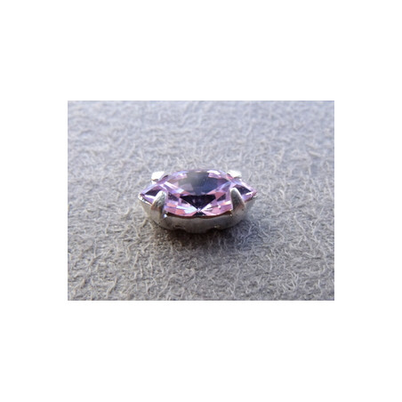 Navettes serties 10X5 Light Améthyst (X2)