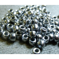Perles Rocailles Matubo 7/0 Silver Alu Mat 00030/01700 (X10gr)