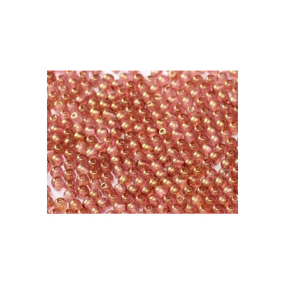 Ronde en Verre de Boheme 3mm Crystal Red Luster (x50) 