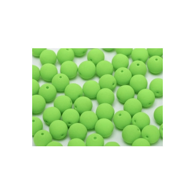 Ronde en Verre de Boheme 3mm Néon Bright Green (x50)