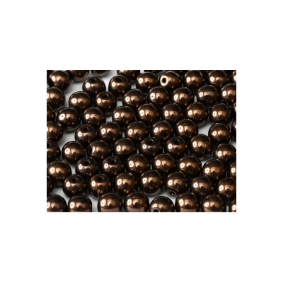 Ronde en Verre de Boheme 3mm Jet Lila Vega Luster (x50)