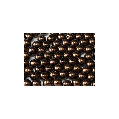 Ronde en Verre de Boheme 3mm Jet Lila Vega Luster (x50)