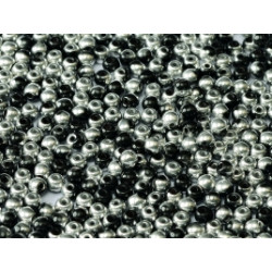 Ronde en Verre de Boheme 3mm Jet Labrador (x50)