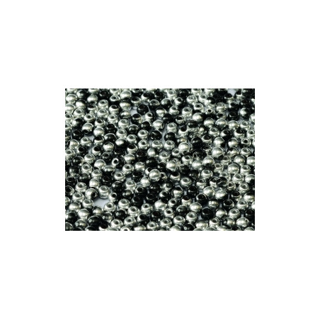 Ronde en Verre de Boheme 3mm Jet Labrador (x50)
