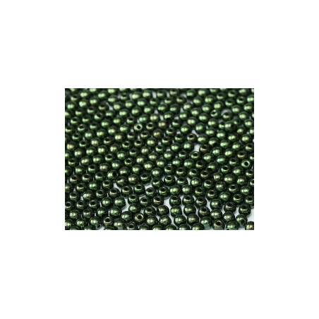 Ronde en Verre de Boheme 3mm Jet Red Luster (x50)