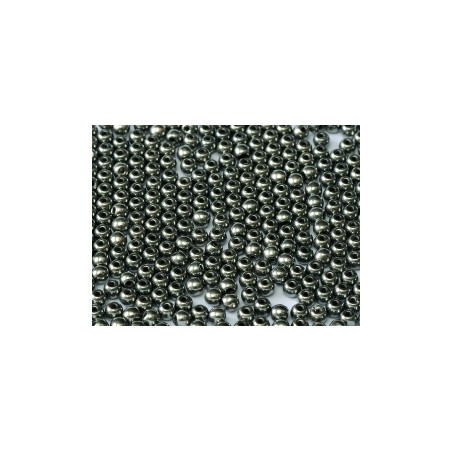 Ronde en Verre de Boheme 3mm Jet Full Chrome (x50)