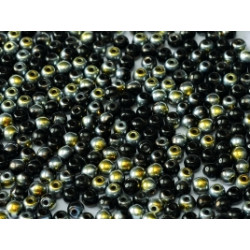 Ronde en Verre de Boheme 3mm Jet Maréa (x50)