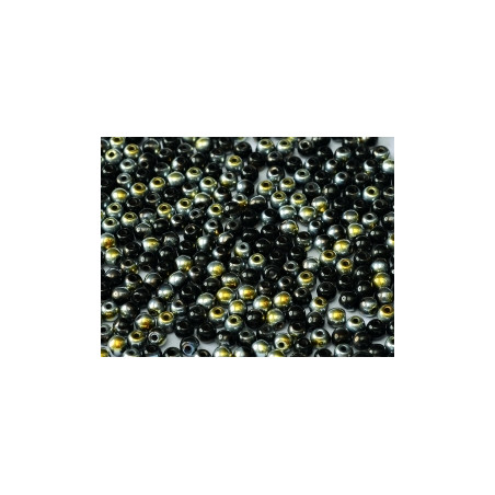 Ronde en Verre de Boheme 3mm Jet Maréa (x50)