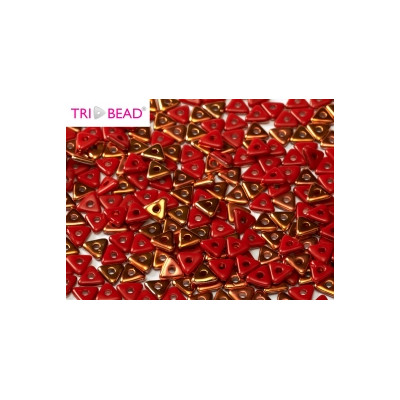 Perles Tri-Beads 4mm Red Sunset (X 5gr) 