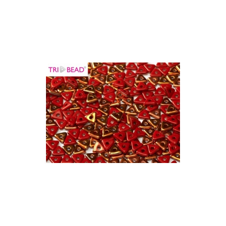Perles Tri-Beads 4mm Red Sunset (X 5gr) 