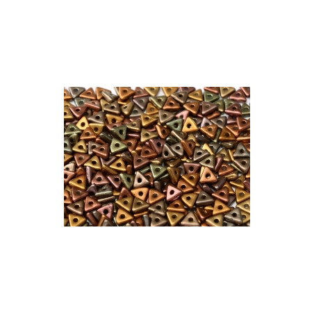 Perles Tri-Beads 4mm Purple Iris Gold (X 5gr)